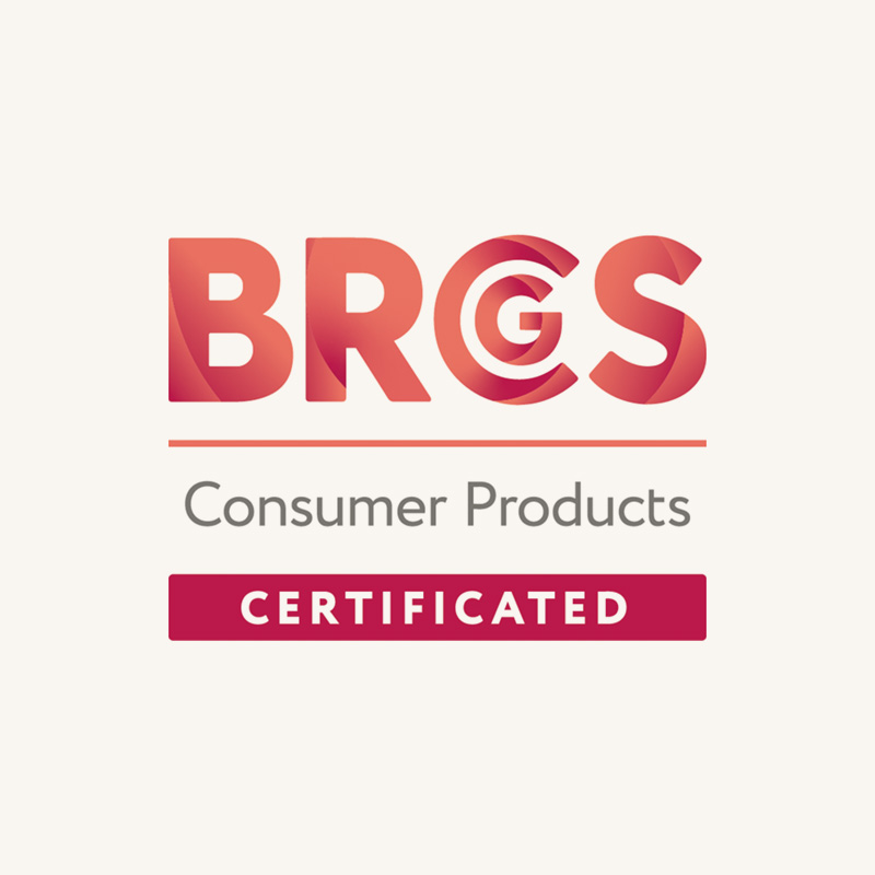 BRCS Consumer Products Certified button