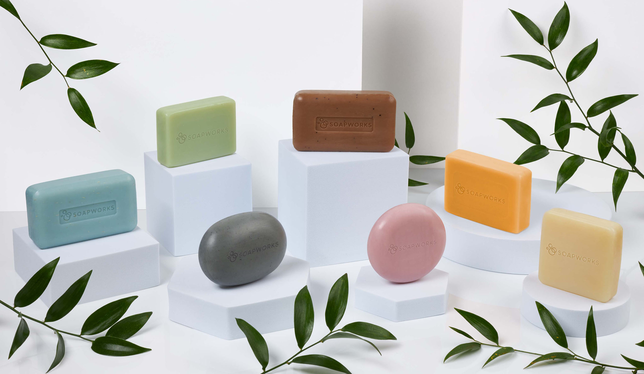 Group image of soap bars